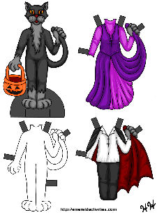 cat paper dolls