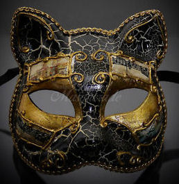 cat carnival mask