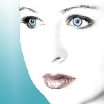 girl with blue eyes