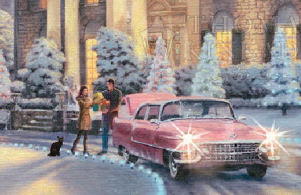 cat with Elvis and Priscilla Presley