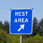 rest area sign