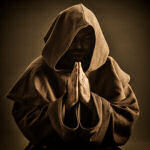 hooded holy man