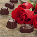 roses and chocolate
