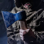 man with axe