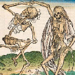 dancing skeletons
