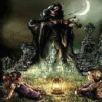 ghost playing violin