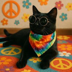 hippie cat