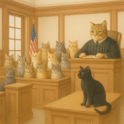 cats in courtroom