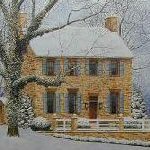 Colonial brick house