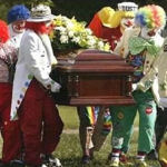 clown pallbearers