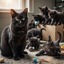 cat in letter sweater