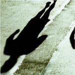 man's shadow
