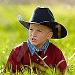 boy in cowboy hat