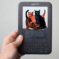three cats on Kindle