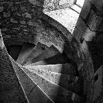 circular stone staircase