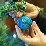 hanging ornament on tree