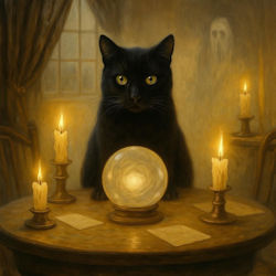 cat at seance