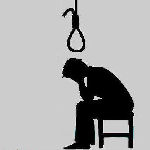 man contemplating hanging